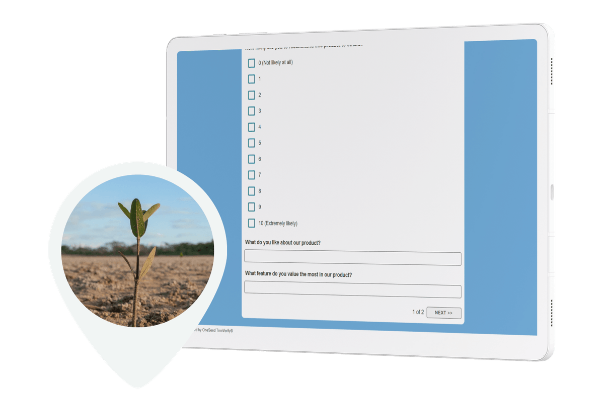 OneSeed Eco Surveys tool