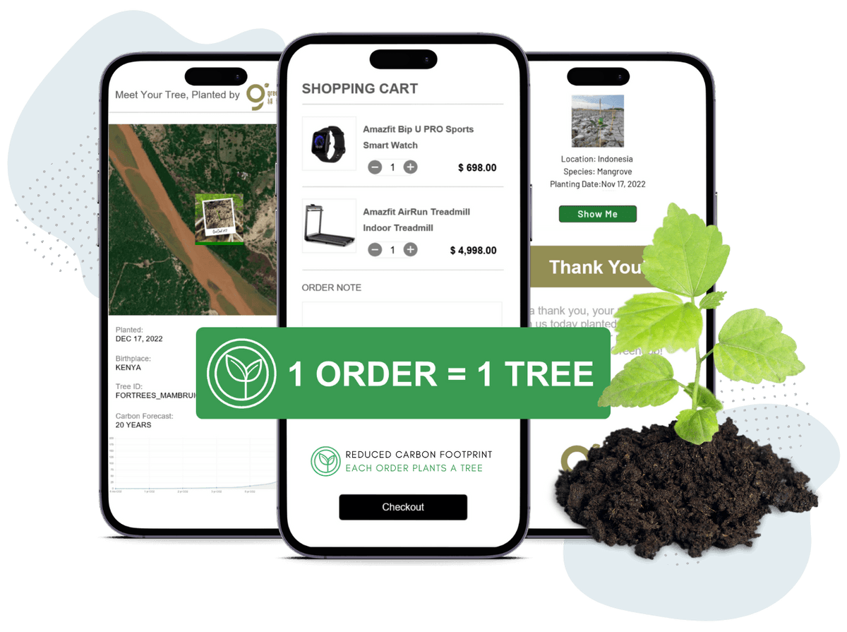E-commerce checkout with green rewards